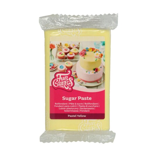 Pastellgul Fondant Fra Funcakes 250g Pastellgul Fondant Fra Funcakes 250g