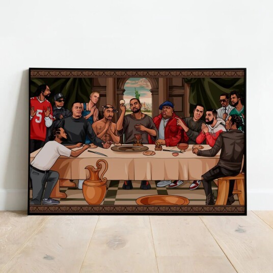 Hip Hop Plakat The Last Supper of Hip Hop Hip Hop Plakat The Last Supper of Hip Hop