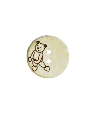 Villy Jensen Kokosknapp med bamse 15mm