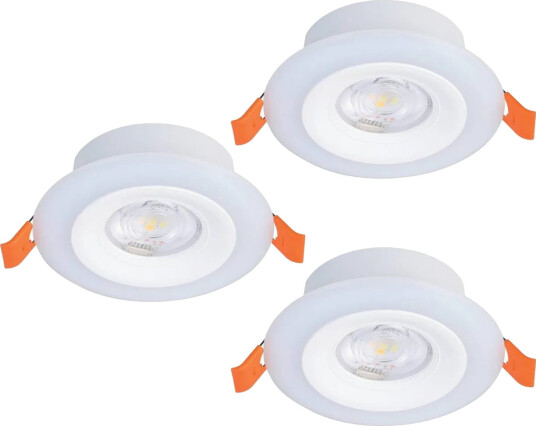 Innfelt lampe Eglo Calonge RGB 3 stk hvit - Hvit Innfelt lampe Eglo Calonge RGB 3 stk hvit - Hvit