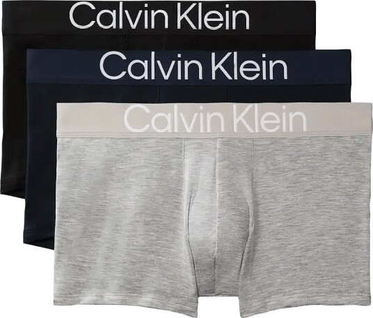 Calvin Klein Trunk 3Pk BLACK GREY HEATHER DARK SAPPHIRE XL Calvin Klein Trunk 3Pk BLACK GREY HEATHER DARK SAPPHIRE XL