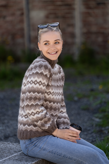 HEDDA genser brun HEDDA genser brun