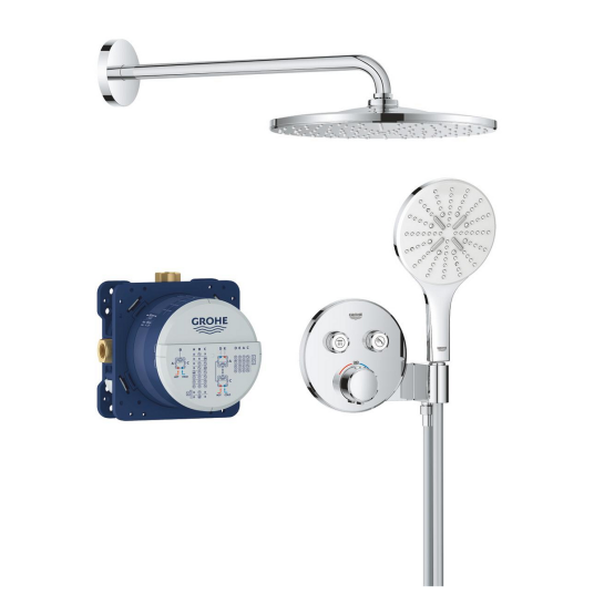 Grohe Precision Smartcontrol Dusjpakke For innbygning 2 uttak Krom