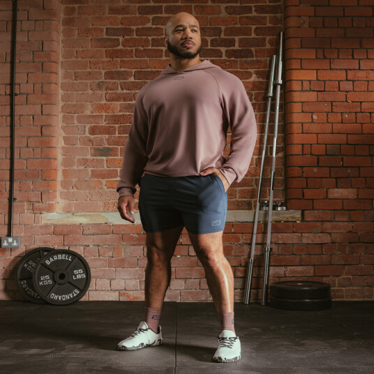 Sbd Apparel Serenity Training Hoodie Unisex Ash Rose XX large