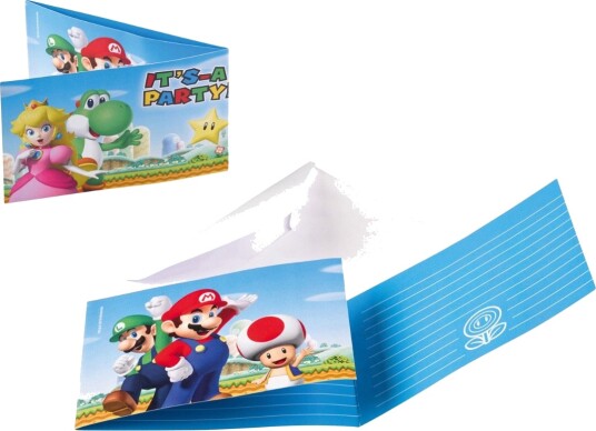 Super Mario-Invitasjoner