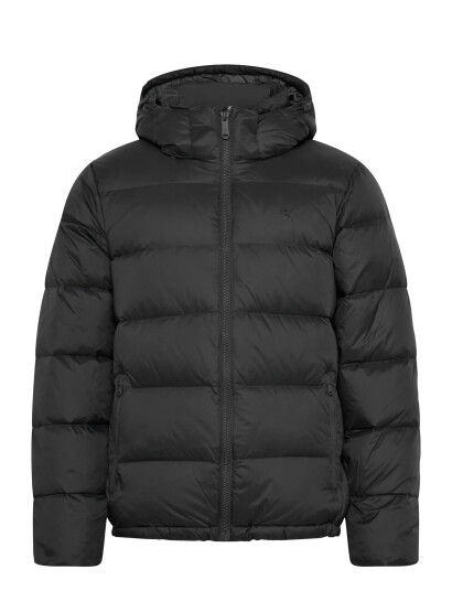 Calvin Klein Jeans Ls Nylon Zip Off Hood Down Puffe - Black - S Calvin Klein Jeans Ls Nylon Zip Off Hood Down Puffe - Black - S