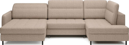 Berrto Sofa med Divan og Sjeselong 5 seters   Beige