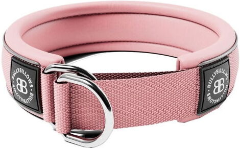 Bullybillows Hundehalsbånd Halvstrup Reflekterende Rosa 4 cm (S)
