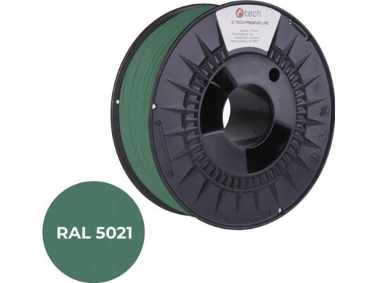 Filament 3D C-Tech Premium Line Petg Ral5021 1,75Mm 1Kg Water Blue