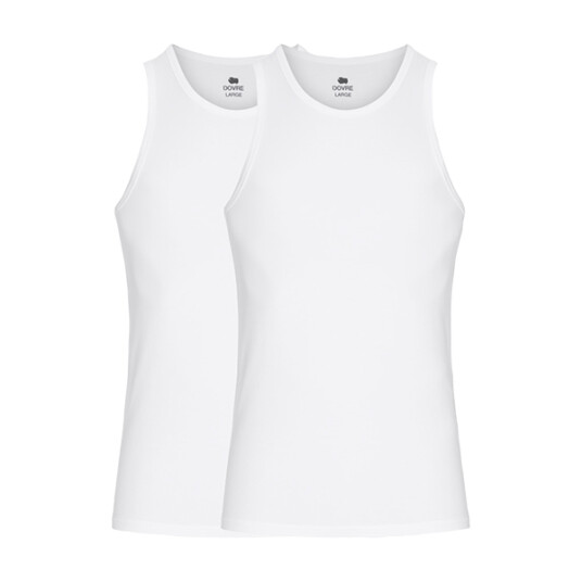 Dovre singlet bambus 2-pakning DOV-16780101-S