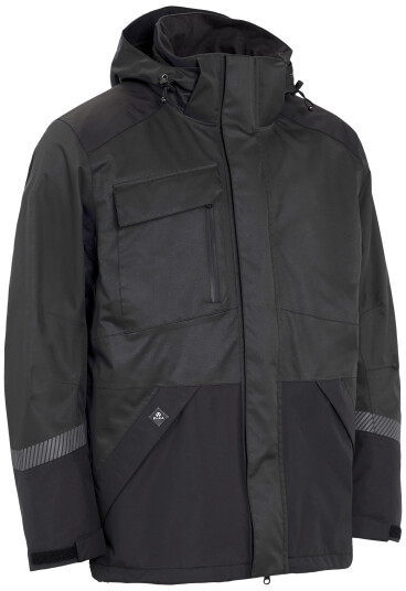 Elka Arbeidsregnjakke stretch 186000 sort str. 3XL