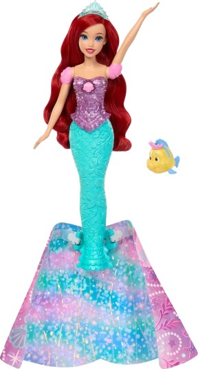 Disney Princess Ariel Forvandlende Dukke med Flounder og Tilbehør - Multi Disney Princess Ariel Forvandlende Dukke med Flounder og Tilbehør - Multi