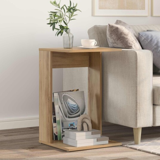 vidaXL Sidetabell Artisan Eik 40 x 38 x 62,5 cm Konstruert tre