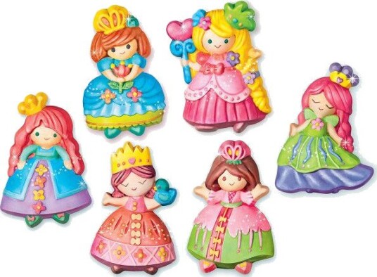 4M Modellsett & Mal Prinsessemagneter Og Spill 6 stk. 5+ År