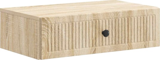 vidaXL Vegghengt Sidebord Sonoma eik 59 x 34,5 x 17 cm Konstruert tre