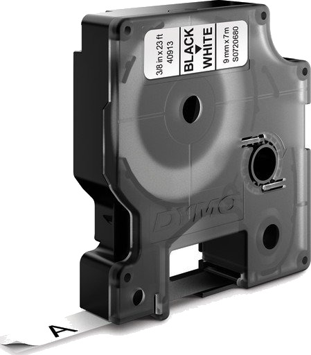 Dymo Tape D1 9mm Svart/hvit