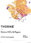 Thorne Betaine HCL & Pepsin 225 kapsler
