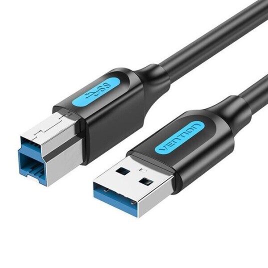 Vention USB 3.0 A Til B Utskriftskabel Vention Coobi 2A 3 M Svart PVC