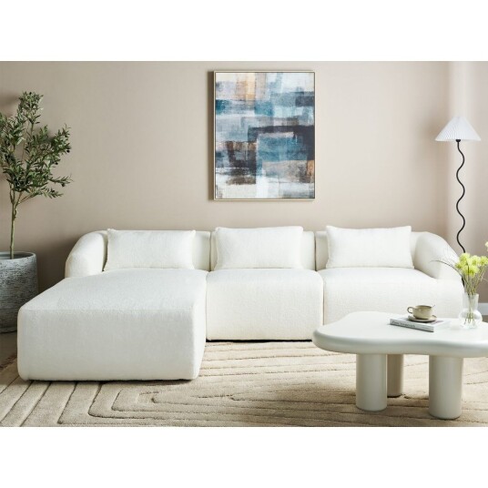 3 seters sofa Svansele   Hvit/Høyrevendt