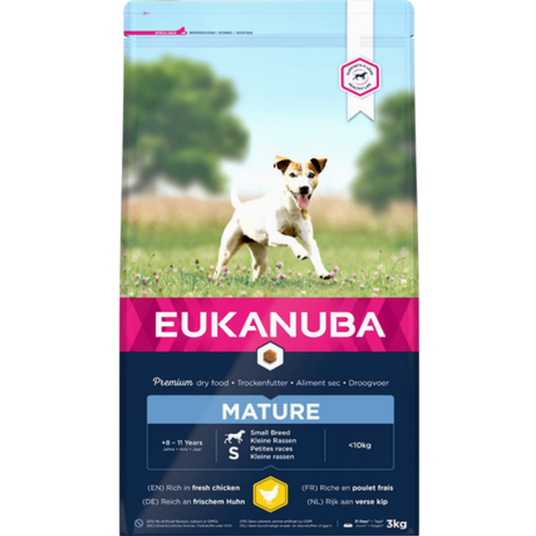 Eukanuba Hundemat til Eldre Små Raser 3 kg med Kylling