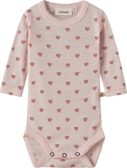 Lil"Atelier Nbfnoel Nia Wool Ls Slim Body Lil Noos Pink 74 Lil"Atelier Nbfnoel Nia Wool Ls Slim Body Lil Noos Pink 74