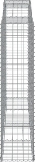vidaXL Gabionkurver buede 6 stk 300x50x200/220 cm galvanisert jern