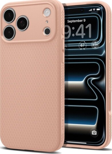 Spigen Liquid Air Deksel til iPhone 17 Pro Max og 18 Pro Max - Rose Titanium