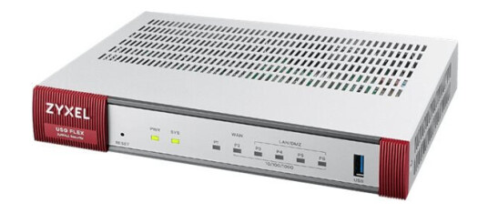 Zyxel USG Flex 100H Brannmur 750 Mbps med 8 LAN-porter Zyxel USG Flex 100H Brannmur 750 Mbps med 8 LAN-porter