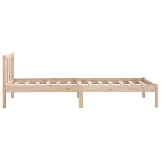 vidaXL Sengeramme heltre furu 75x190 cm 2FT6 Small Single