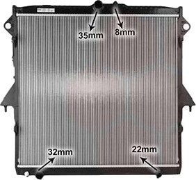VAN WEZEL 18012734 Radiator motorkjøling VAN WEZEL 18012734 Radiator motorkjøling