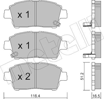 METELLI 22 0423 0 Bremseklosser