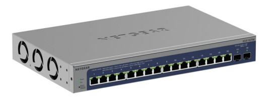 Netgear S3600 Series Xs516tm - Switch - 2+/L3 Lite - Smart - 16 X 10/25 Gigabit Ethernet + 2 X 10 Gb Ethernet Sfp+ (Opplink) - Stasjonær, Rackmonterbar