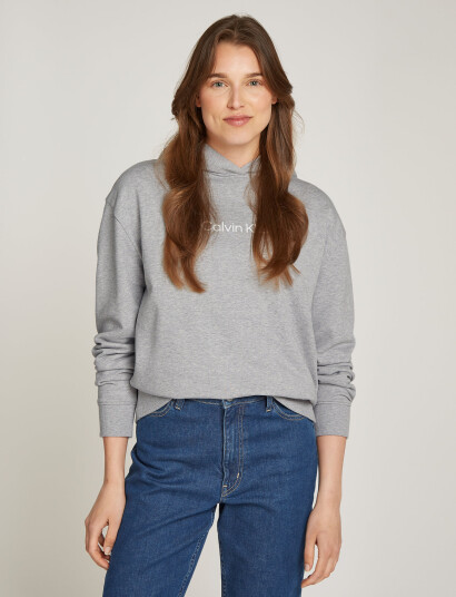 Calvin Klein Hero Logo Hoodie Grey L