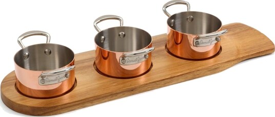 Samuel Groves - Serveware minigrytesett 3 deler 9 cm kobber Samuel Groves - Serveware minigrytesett 3 deler 9 cm kobber