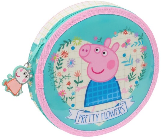 Peppa Gris Rundt Pennal Mintgrønn Peppa Gris Rundt Pennal Mintgrønn