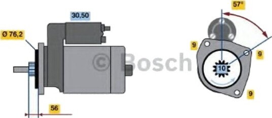 BOSCH 0 986 016 750 Starter BOSCH 0 986 016 750 Starter