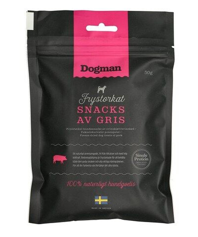 Dogman Frysetrket Snacks Av Gris 50G