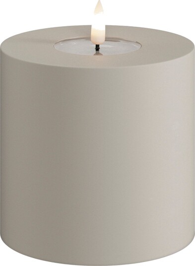 DeluxeHomeart LED utendørs bloklys 10x10 cm Beige
