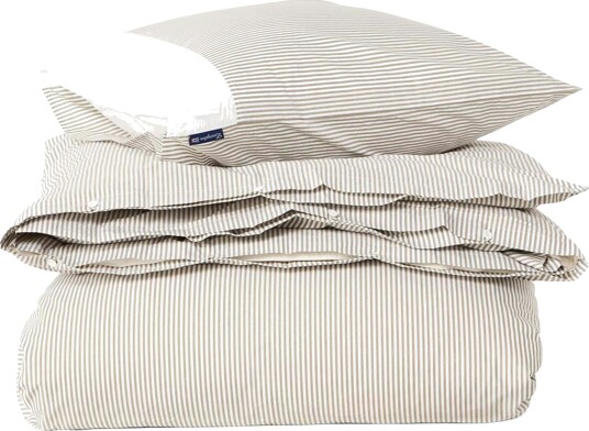 Striped Sengesett 220x220 + 50x60x2 cm Oliven / Hvit Striped Sengesett 220x220 + 50x60x2 cm Oliven / Hvit
