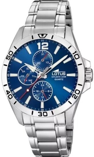 Lotus Herreklokke 18812/1 Classic Blå/Stål Ø42 mm