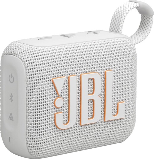 JBL Go 4 Trådløs Bluetooth-høyttaler Hvit - Vanntett og Bærbar
