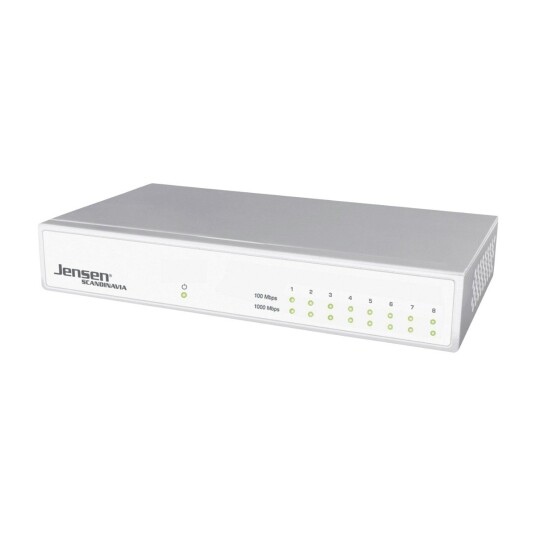 Jensen Netlink 1008 8-port Gigabit ethernet-switch LYNX1008