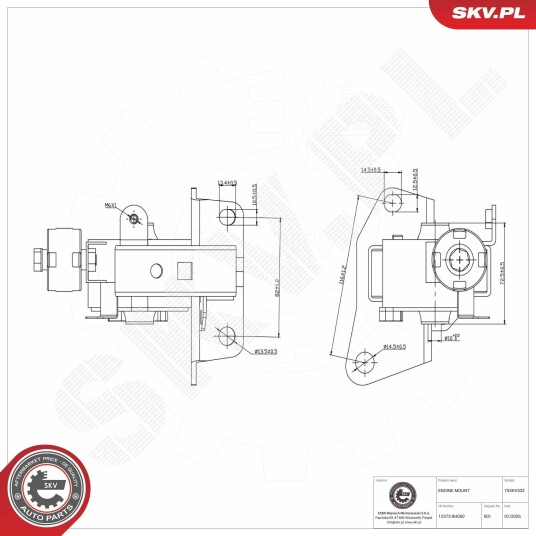 ESEN SKV 75SKV532 Motorfeste