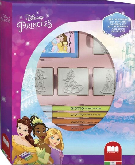 Disney Prinsesse Stempelsett Inkl. 7 Tusjer Og 4 Stempler