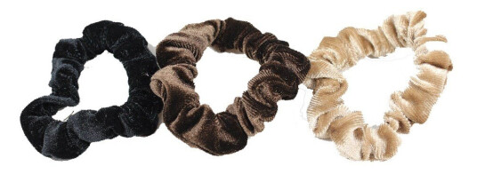 By Lyko 3 Pack Thinner Sammets Scrunchies Brown By Lyko 3 Pack Thinner Sammets Scrunchies Brown