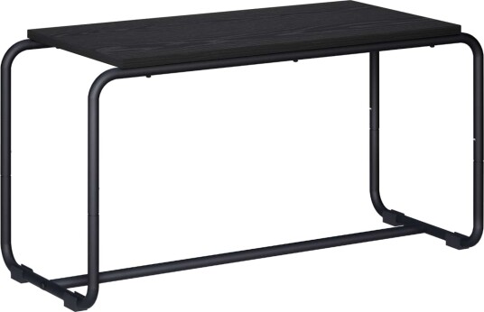 vidaXL TV benk 80 x 35.5 x 42 cm Svart eik Konstruert tre