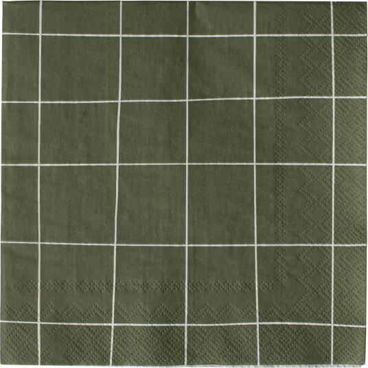 DBKD Square papirserviett 33x33 cm 20 pakning Green