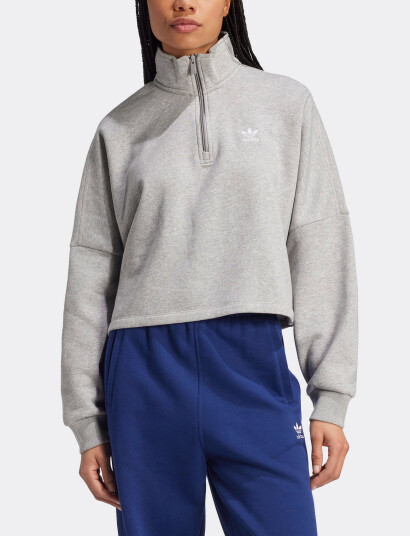 adidas Originals Ess Half Zip Fl - Grey - XL