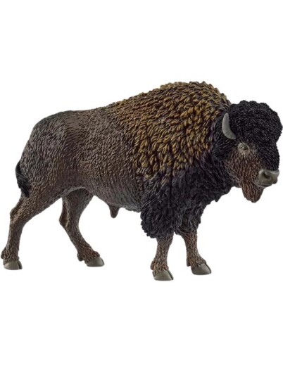 Schleich Bison Figur - Wild Life, Håndmalte Detaljer Schleich Bison Figur - Wild Life, Håndmalte Detaljer
