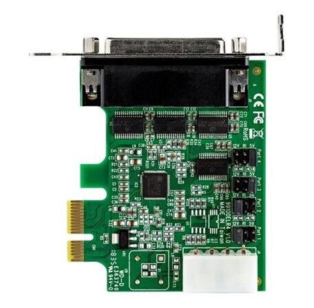 StarTech.com 4 Port PCI Express RS232 Serial Adapter Card - 16950 UART - serial adapter